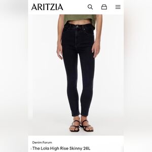 Aritzia Denim Forum The Lola High Rise Skinny
